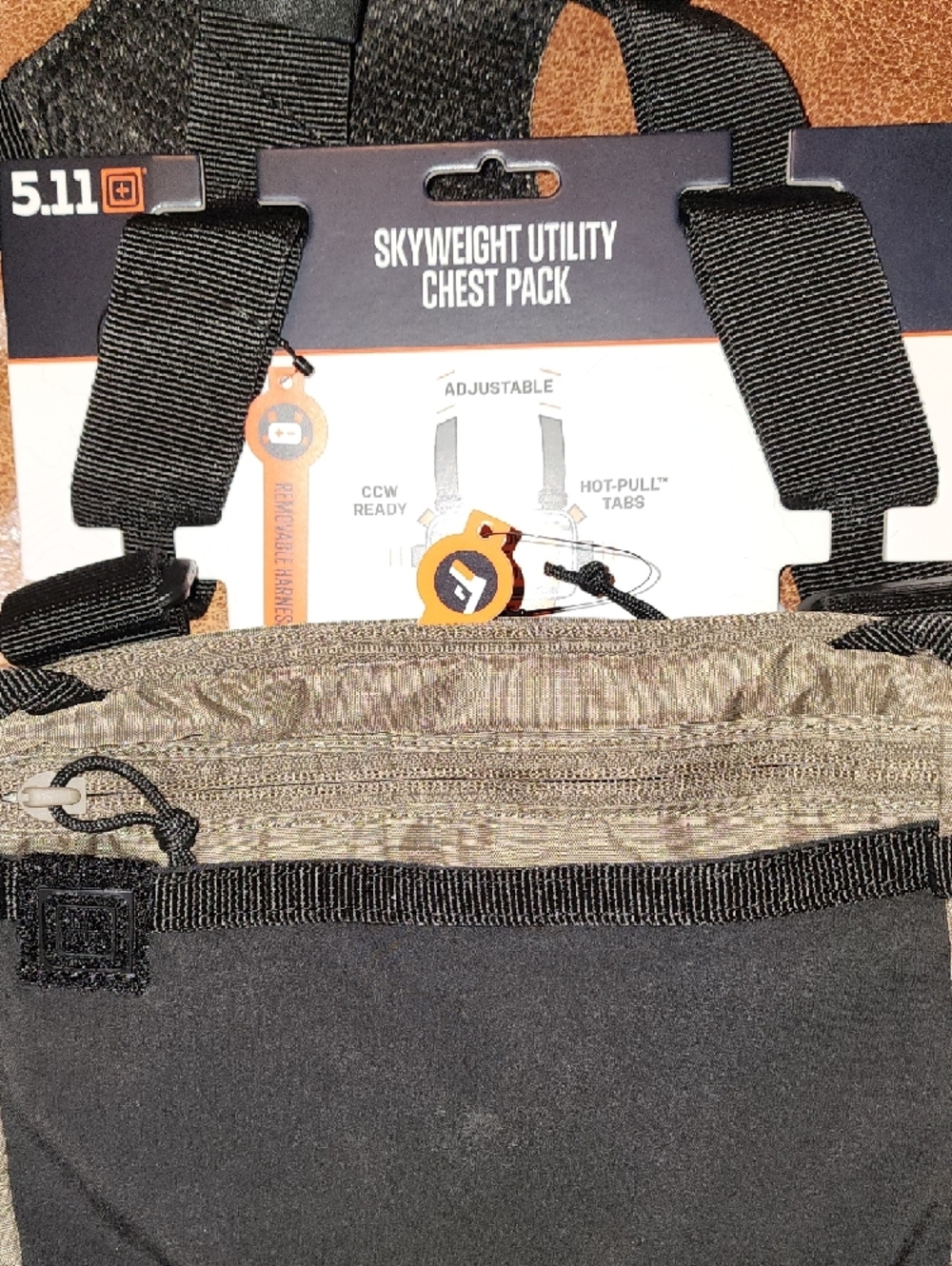 5.11 Tactical Skyweight Utility Chest Pack - Olive Drab & Black - Picture 4 of 6